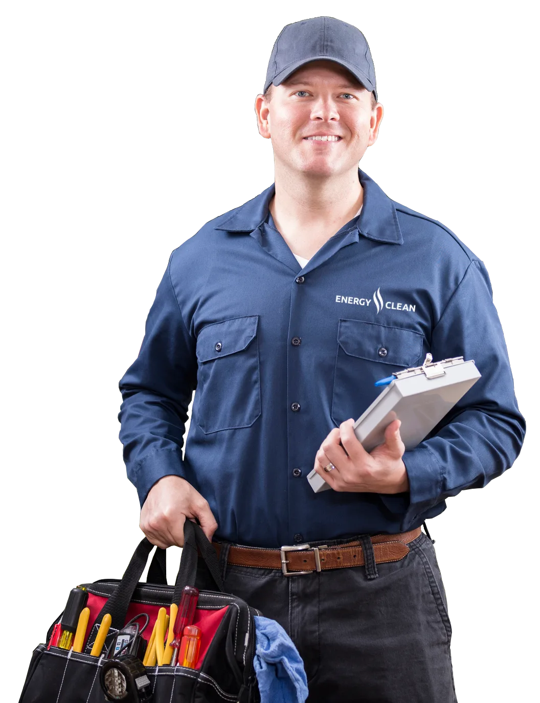 Energy Clean field technician ready for a GTA service call